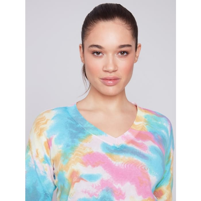 Charlie B - C2632 - 261B REVERSIBLE COTTON SWEATER Tops