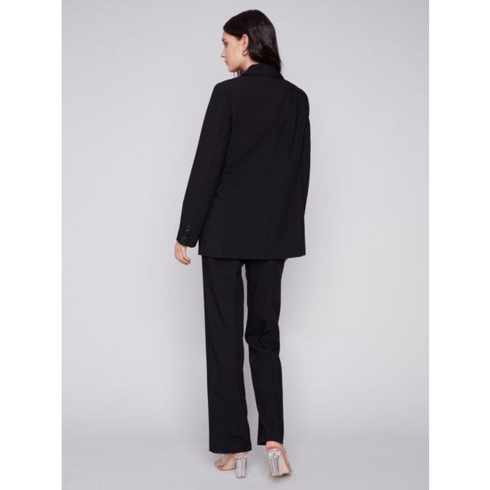 Charlie B - C6293-838B BLAZER WITH RUCHED BACK Jackets and Coats