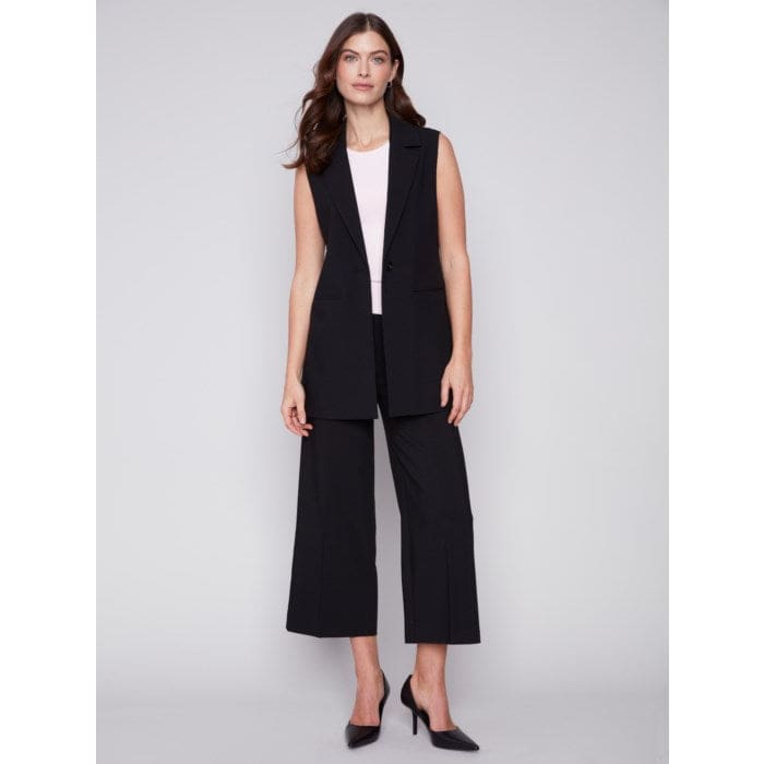 Charlie B - C6308-838B TAILORED BLAZER VEST Jackets and Coats