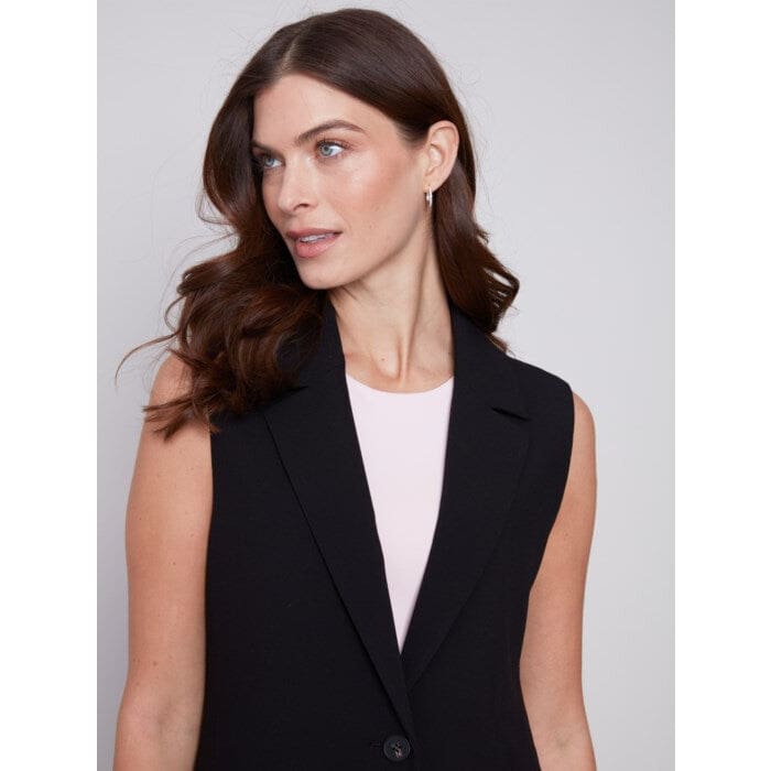 Charlie B - C6308-838B TAILORED BLAZER VEST Jackets and Coats