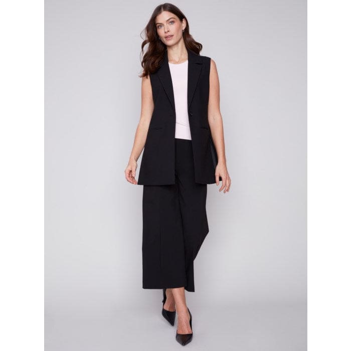 Charlie B - C6308-838B TAILORED BLAZER VEST Jackets and Coats