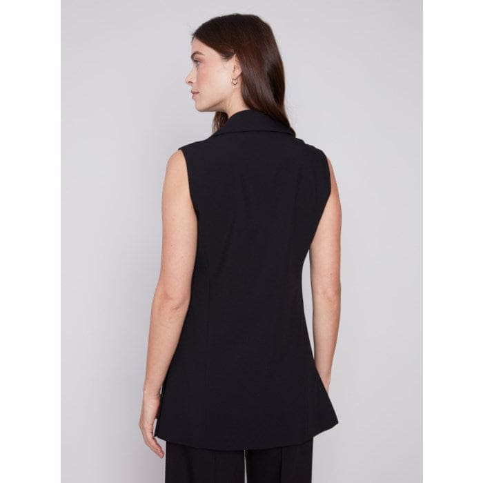 Charlie B - C6308-838B TAILORED BLAZER VEST Jackets and Coats