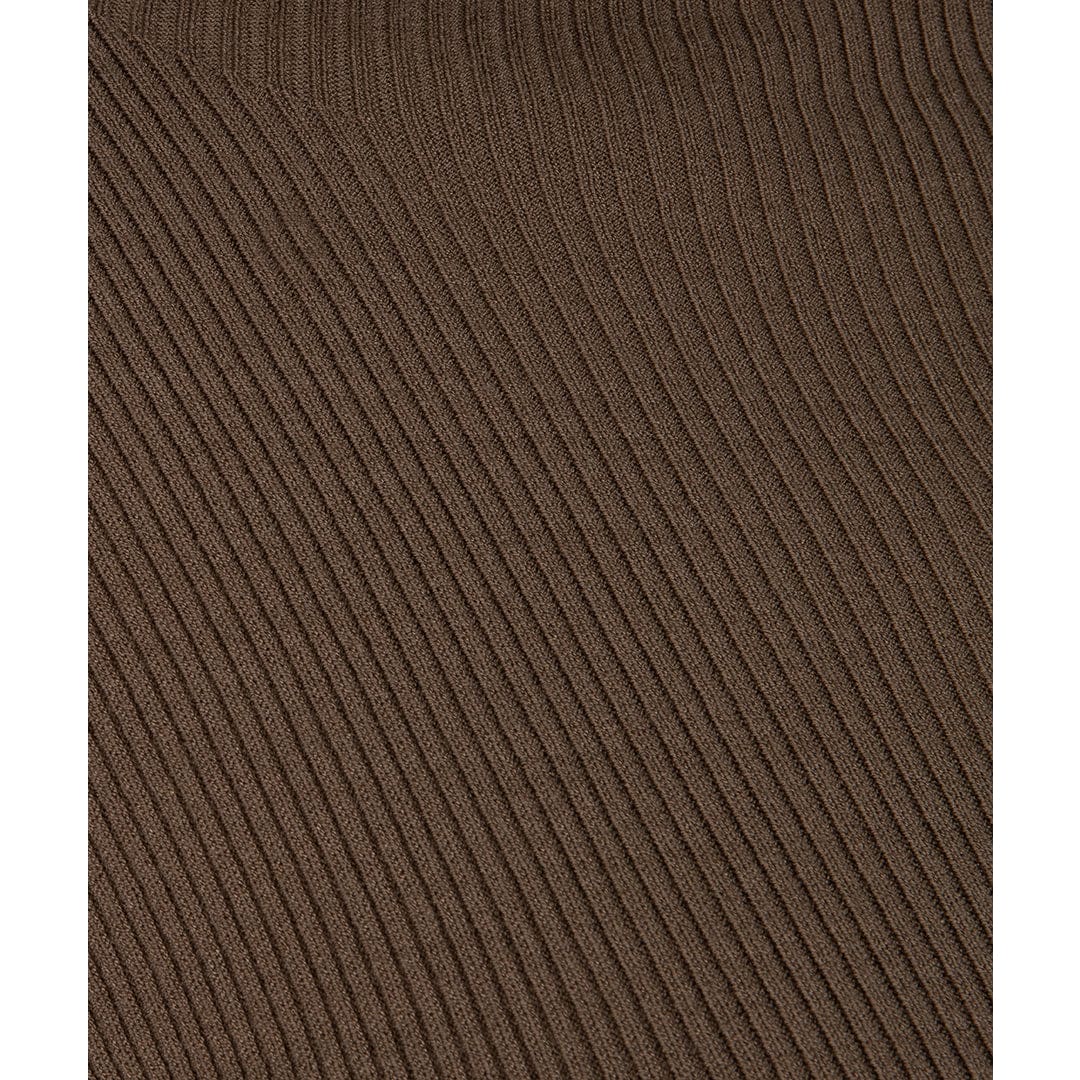ESQUALO - F2307502 TOP RIB SLV/LSS BUTTONS COL - Tops