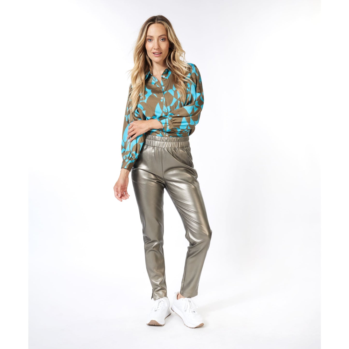 ESQUALO - F2311506 TROUSERS TREGGING PU - Pants
