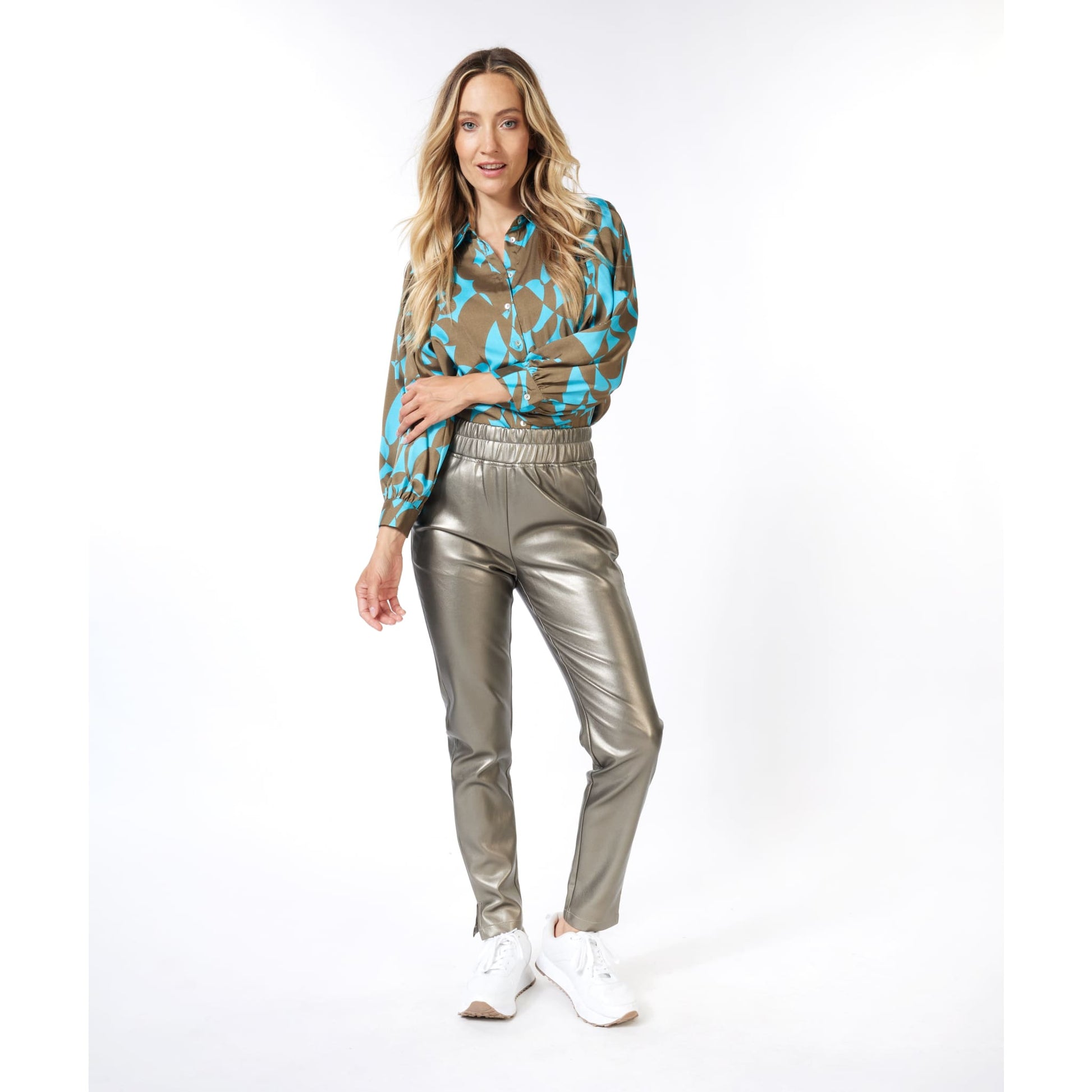 ESQUALO - F2311506 TROUSERS TREGGING PU - Pants