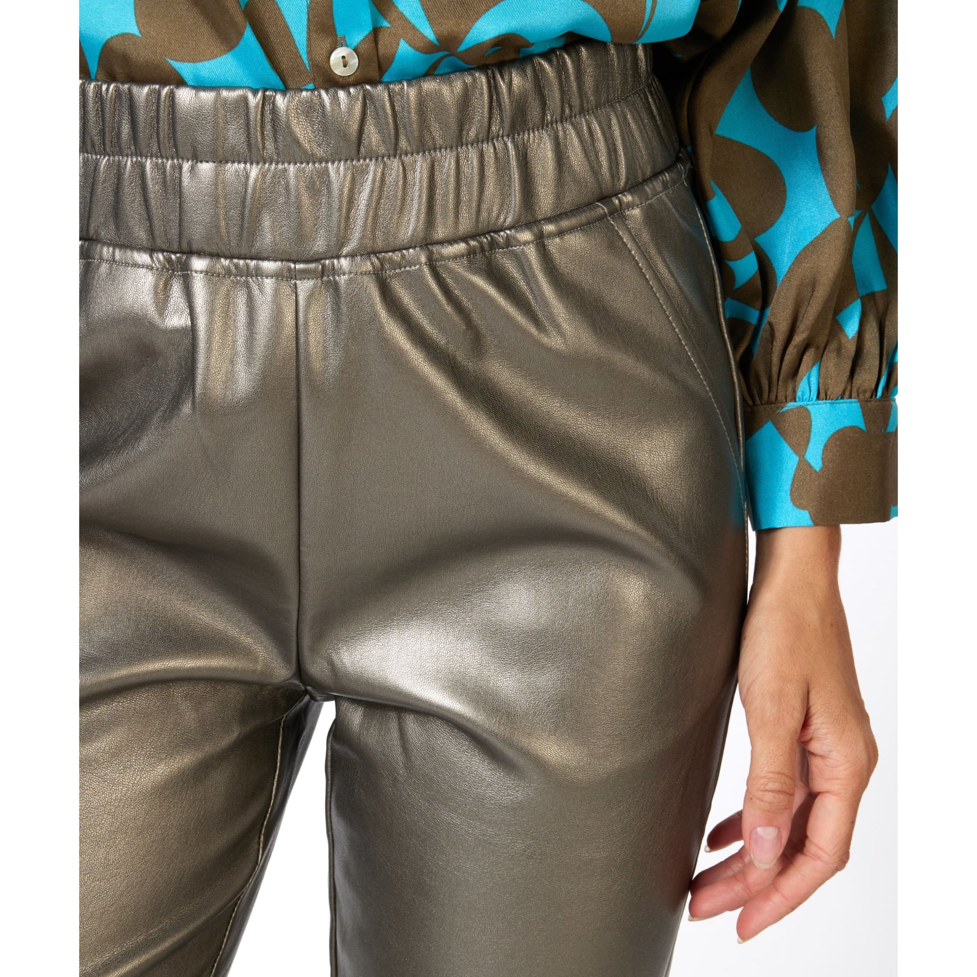 ESQUALO - F2311506 TROUSERS TREGGING PU - Pants