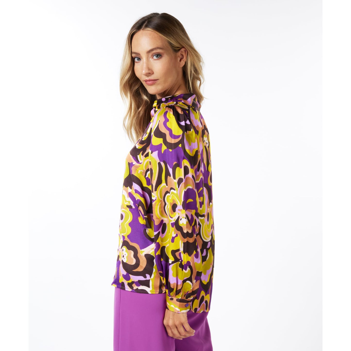 ESQUALO - F2321502 BLOUSE COLLAR FANCY EARTH - Tops