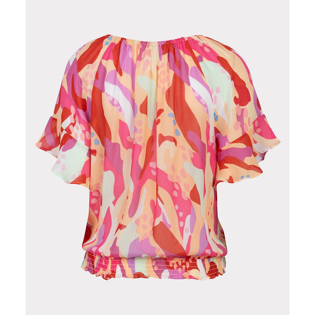 ESQUALO - HS2415203 BLOUSE SMOCK HEAT WAVE - Tops