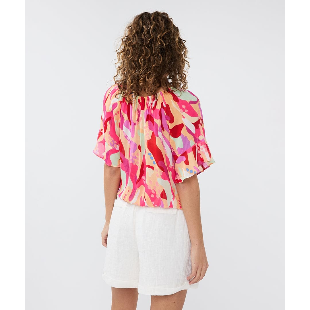 ESQUALO - HS2415203 BLOUSE SMOCK HEAT WAVE - Tops