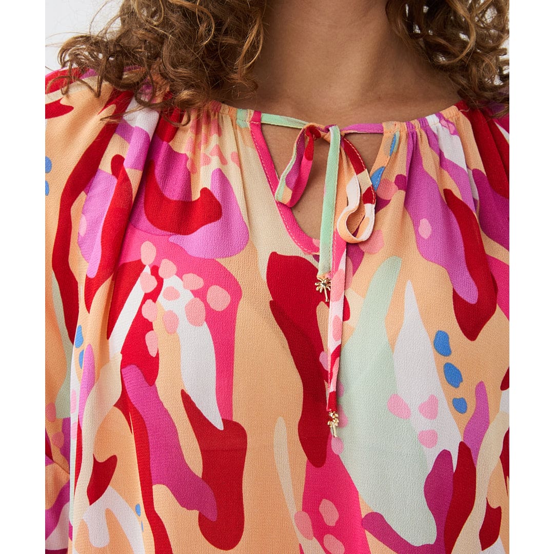 ESQUALO - HS2415203 BLOUSE SMOCK HEAT WAVE - Tops