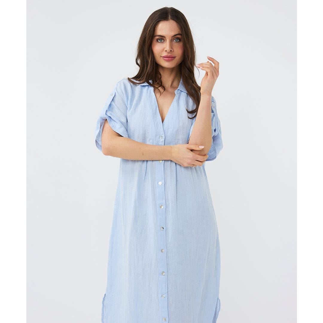 ESQUALO - HS2428207 DRESS LONG LINEN Dresses