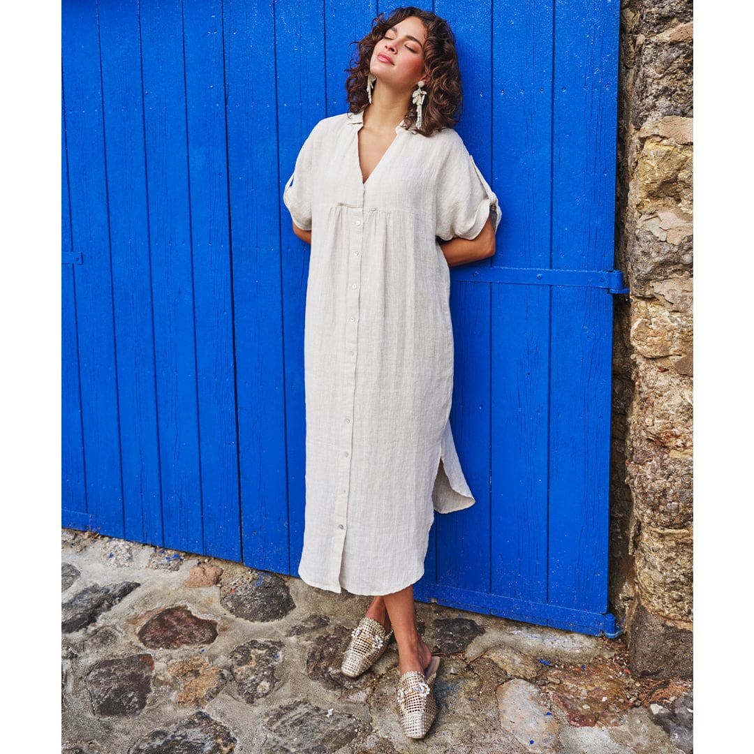 ESQUALO - HS2428207 DRESS LONG LINEN Dresses