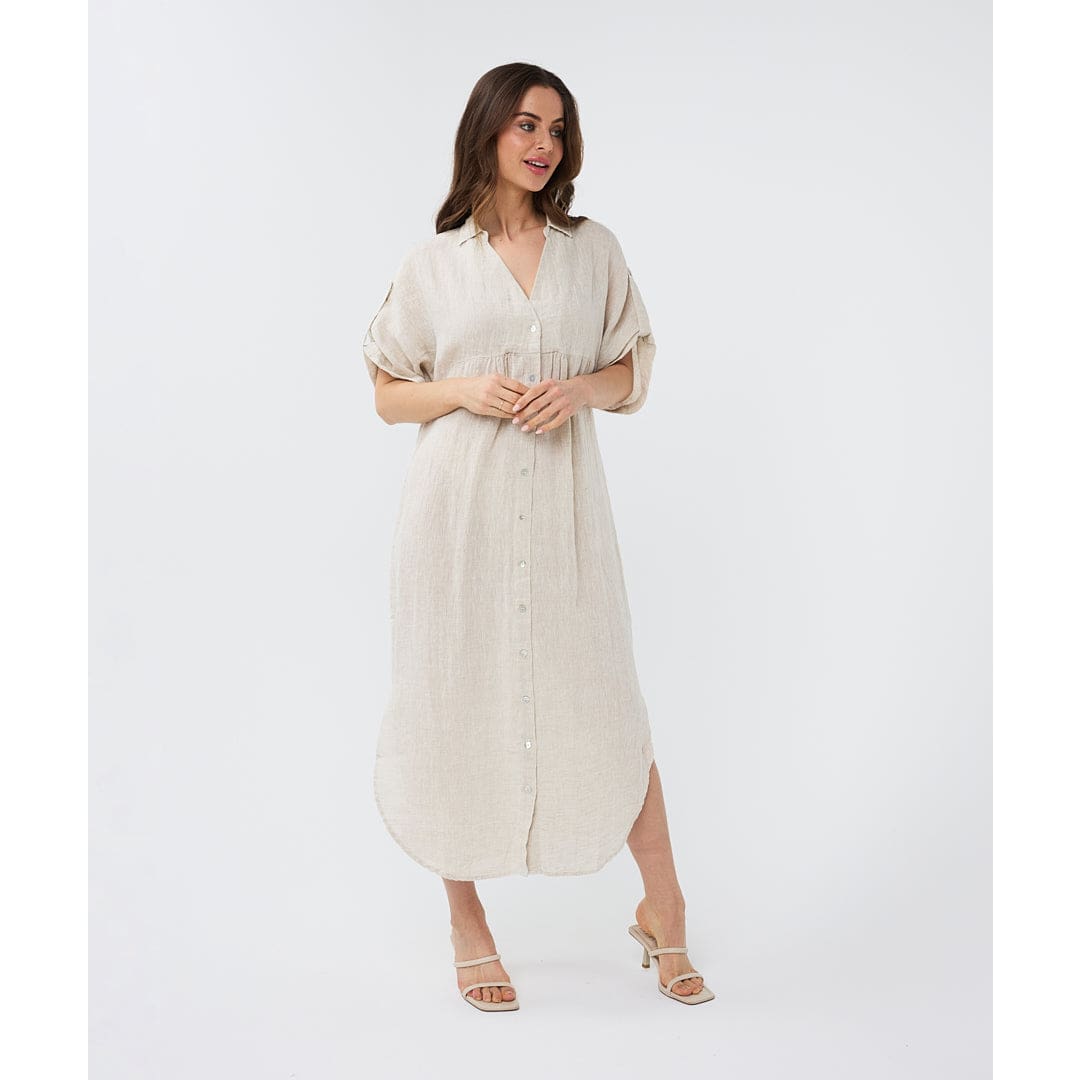 ESQUALO - HS2428207 DRESS LONG LINEN Dresses