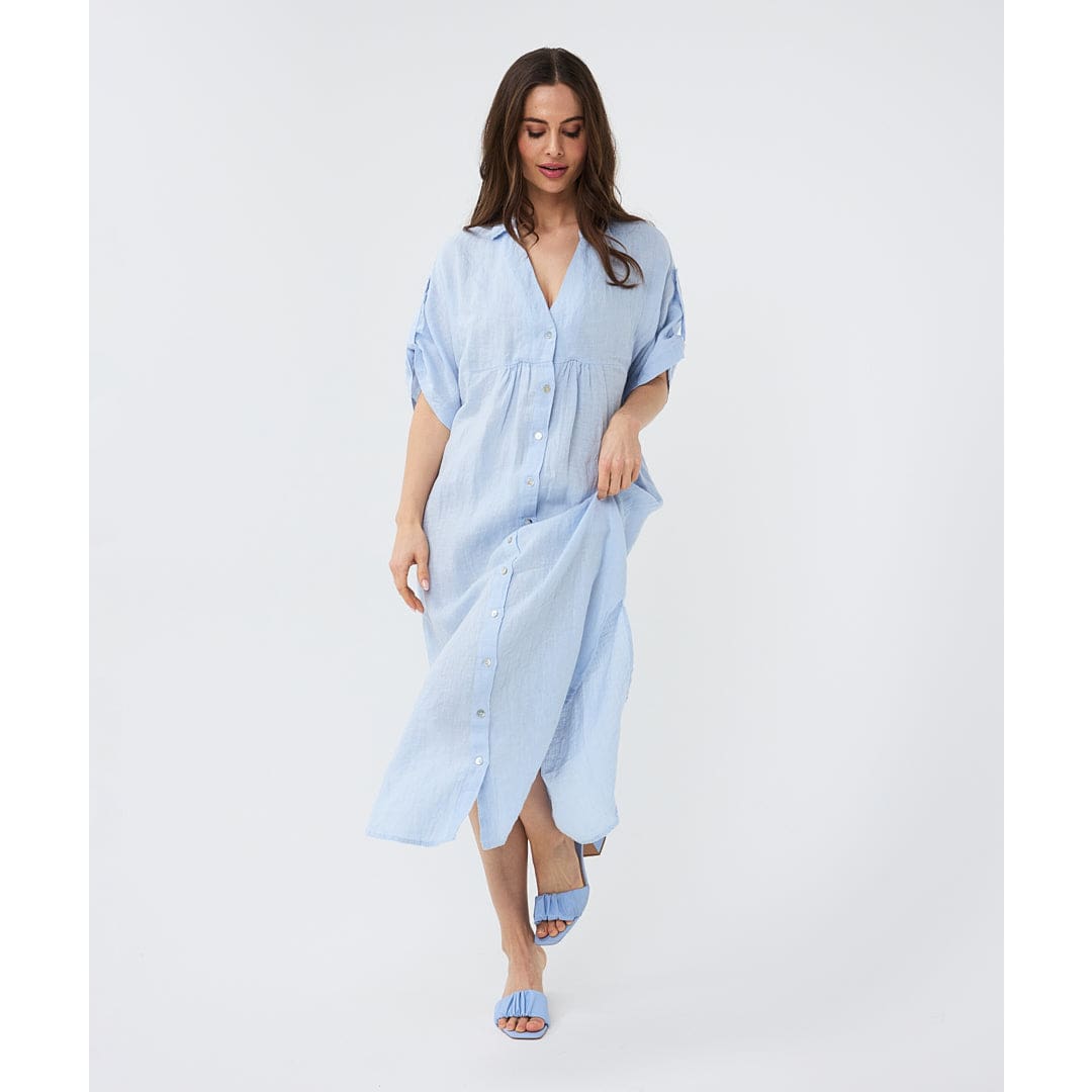 ESQUALO - HS2428207 DRESS LONG LINEN Dresses
