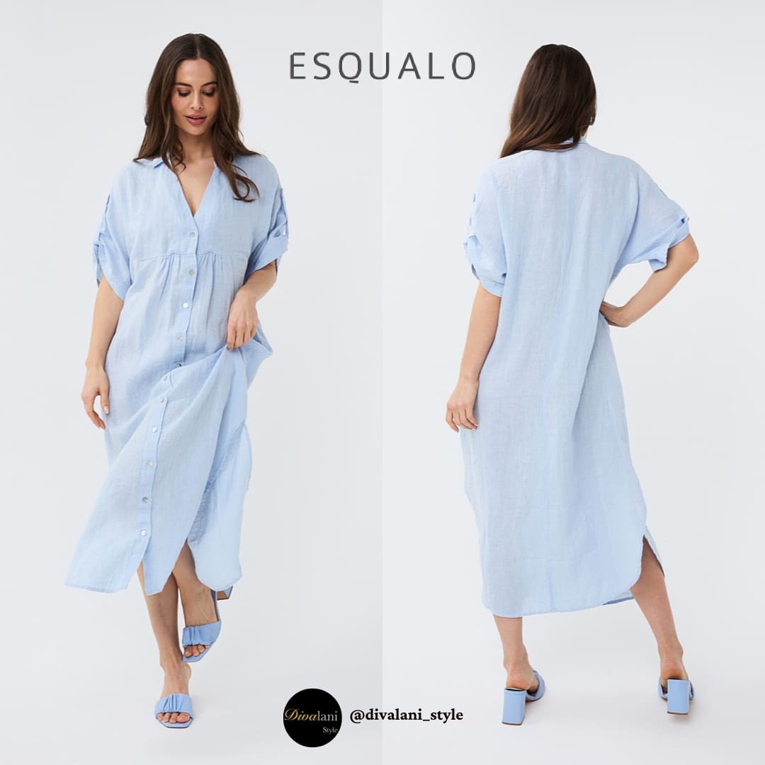 ESQUALO - HS2428207 DRESS LONG LINEN Dresses