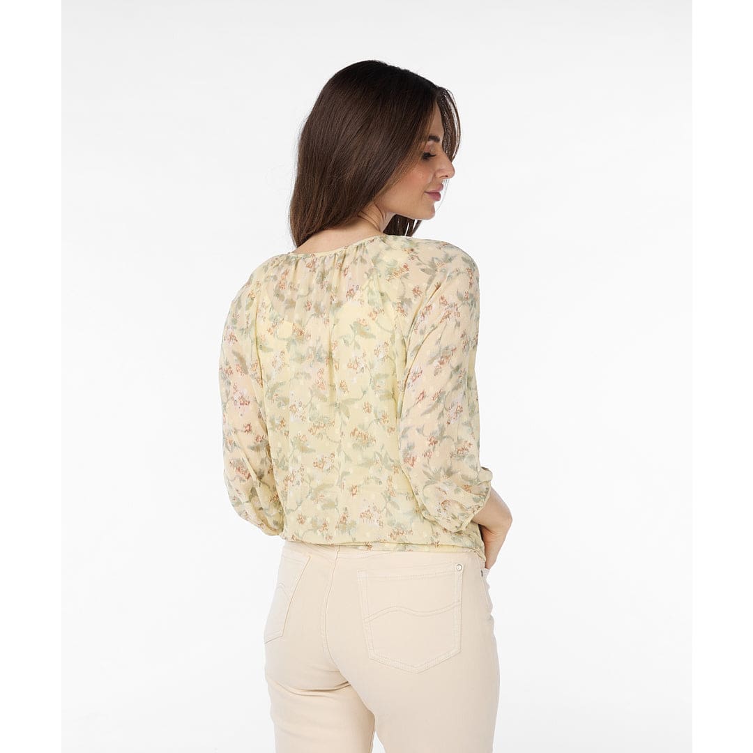 ESQUALO - SP2414042 RAGLAN PASTEL FLOWER PRINT Tops