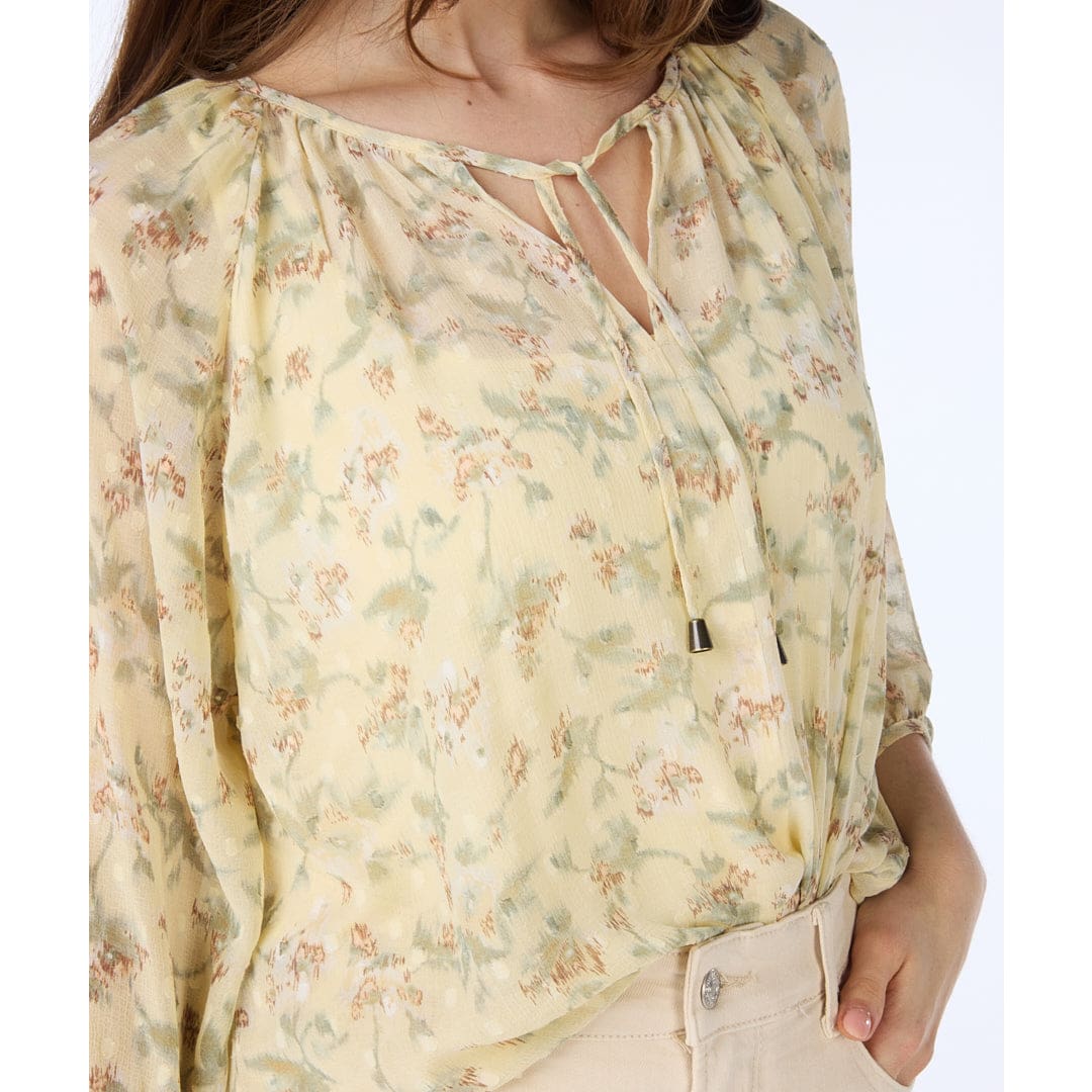 ESQUALO - SP2414042 RAGLAN PASTEL FLOWER PRINT Tops