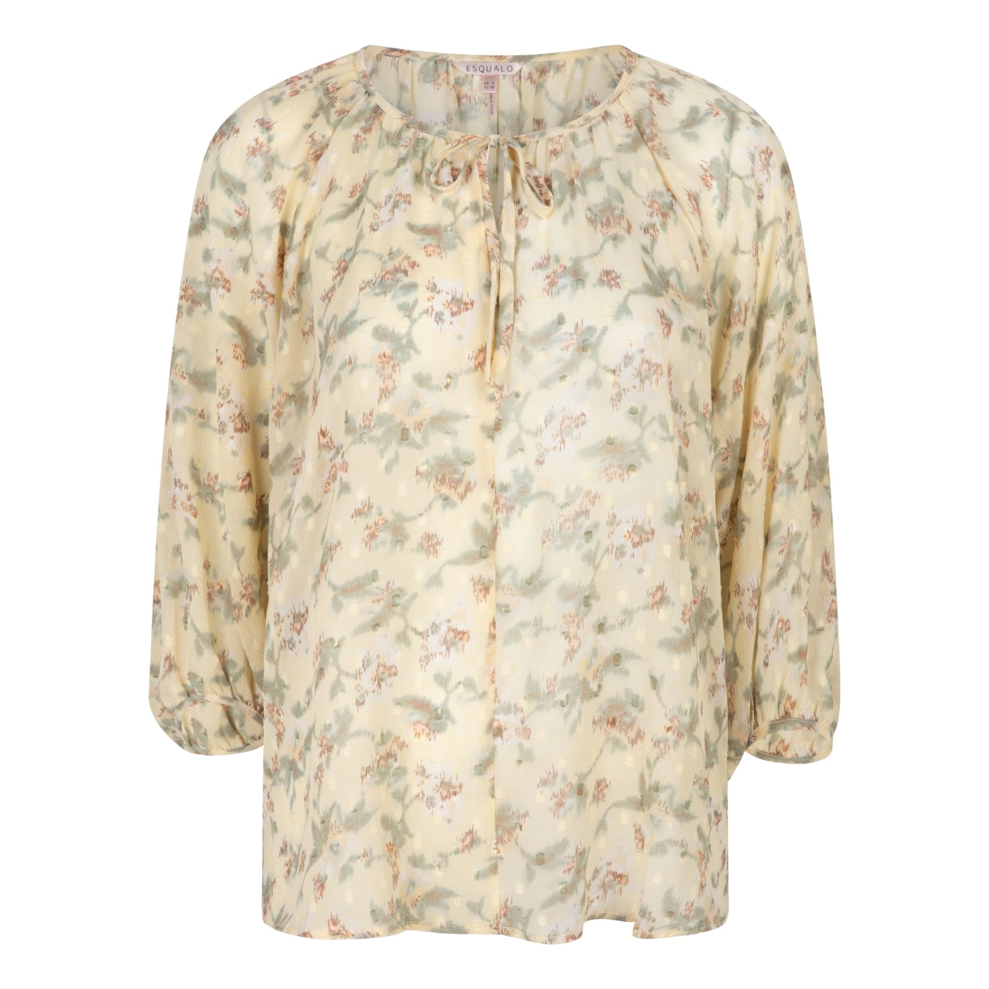 ESQUALO - SP2414042 RAGLAN PASTEL FLOWER Tops