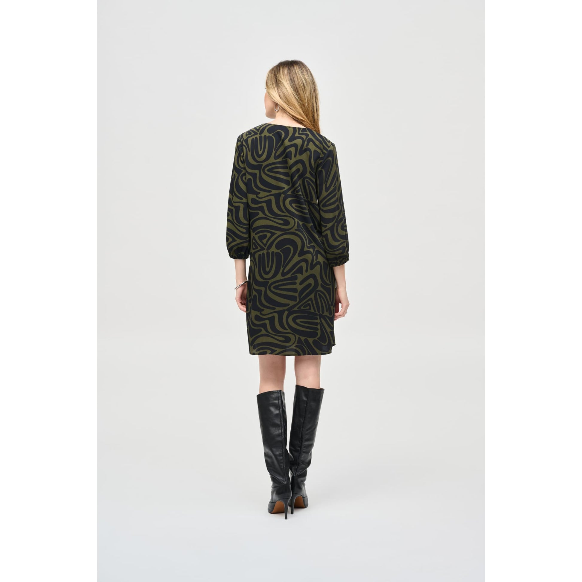 Joseph Ribkoff - 243154 BOHEMIAN ABSTRACT MINI DRESS - Dresses