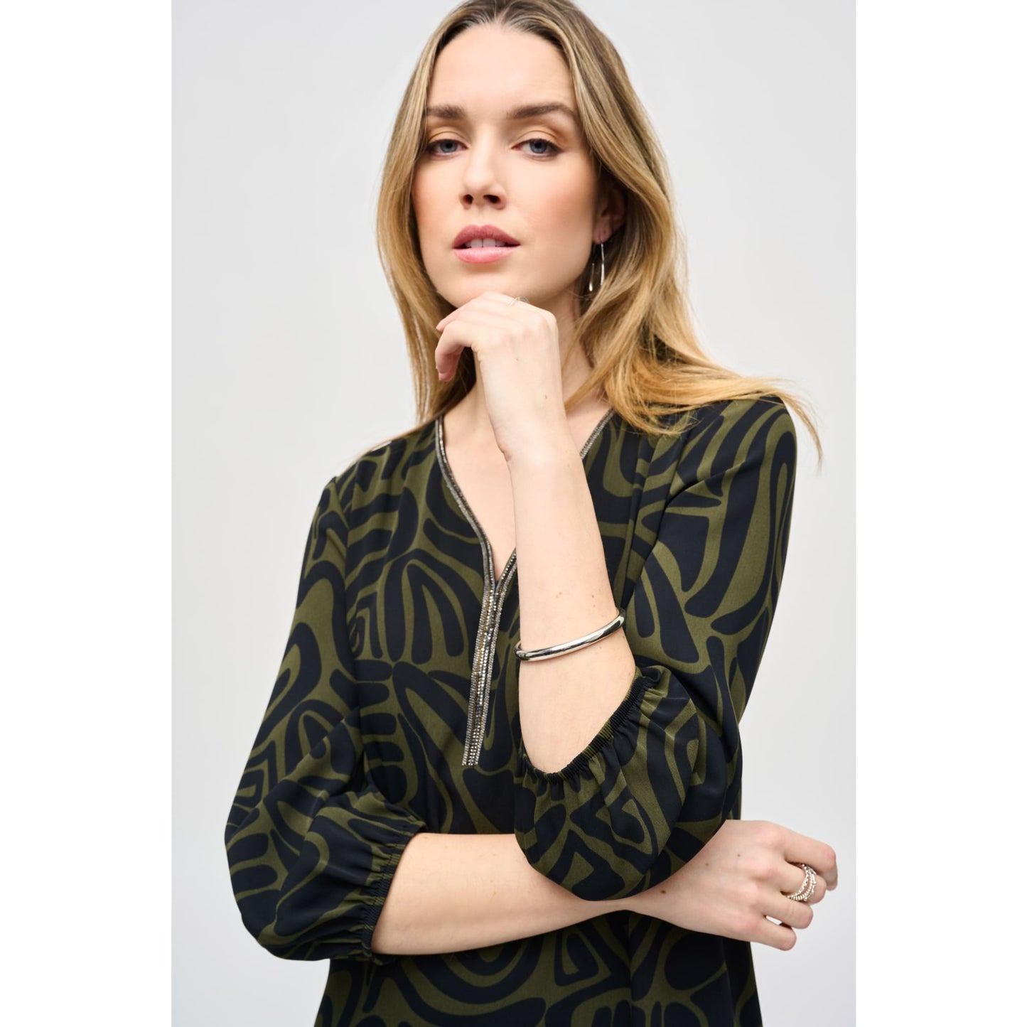 Joseph Ribkoff - 243154 BOHEMIAN ABSTRACT MINI DRESS - Dresses