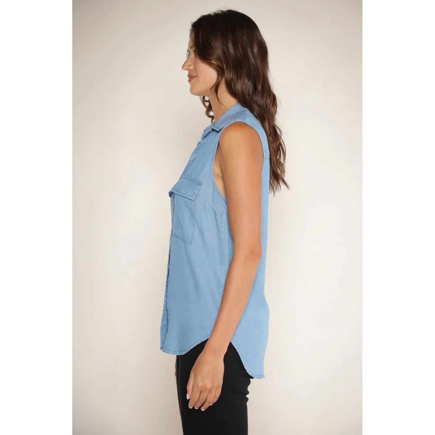 MATTY M - EUCLID SLEEVELESS SHIRT - Tops
