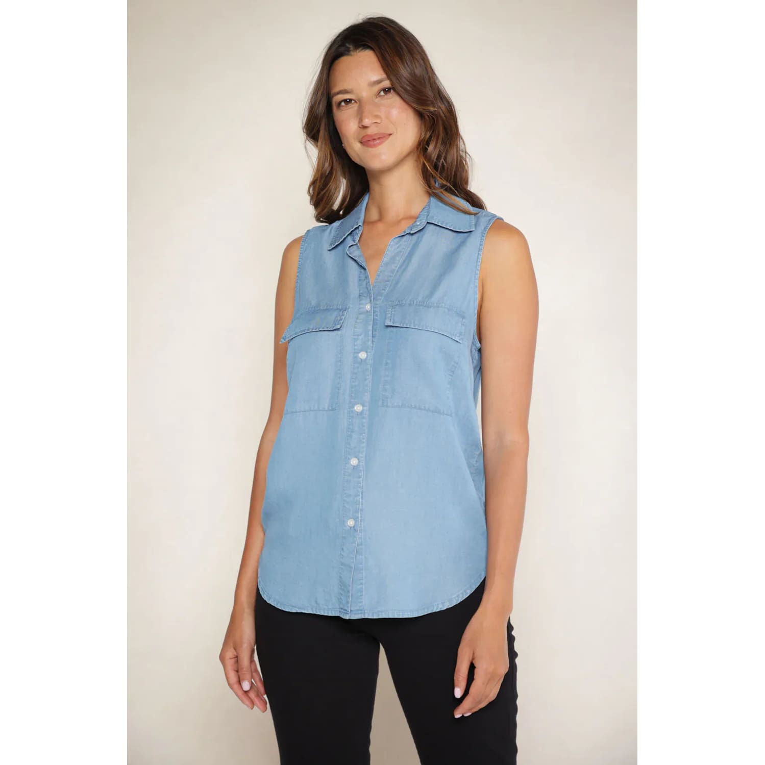 MATTY M - EUCLID SLEEVELESS SHIRT - Tops