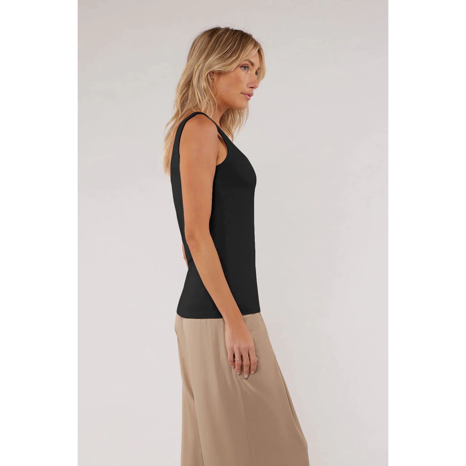 MATTY M - MK9567016 CALLIE SQUARE NECK TANK TOP Tops