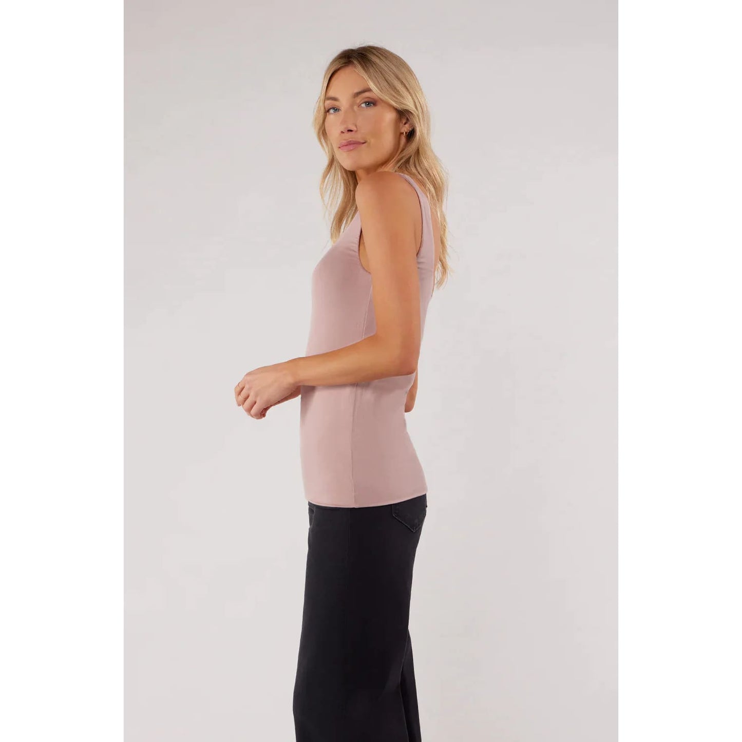 MATTY M - MK9567016 CALLIE SQUARE NECK TANK TOP Tops