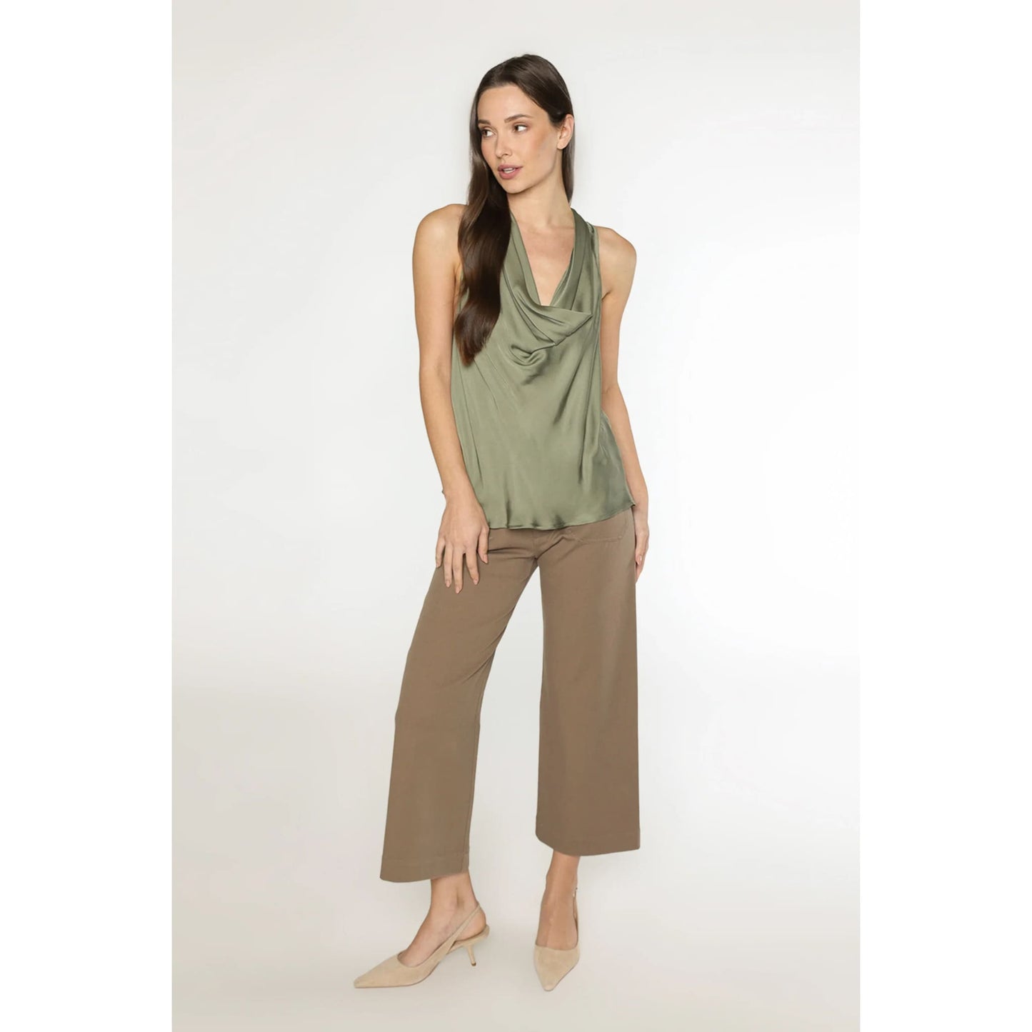 MATTY M - MW9651941 CAPRI COWL NECK TOP - Tops