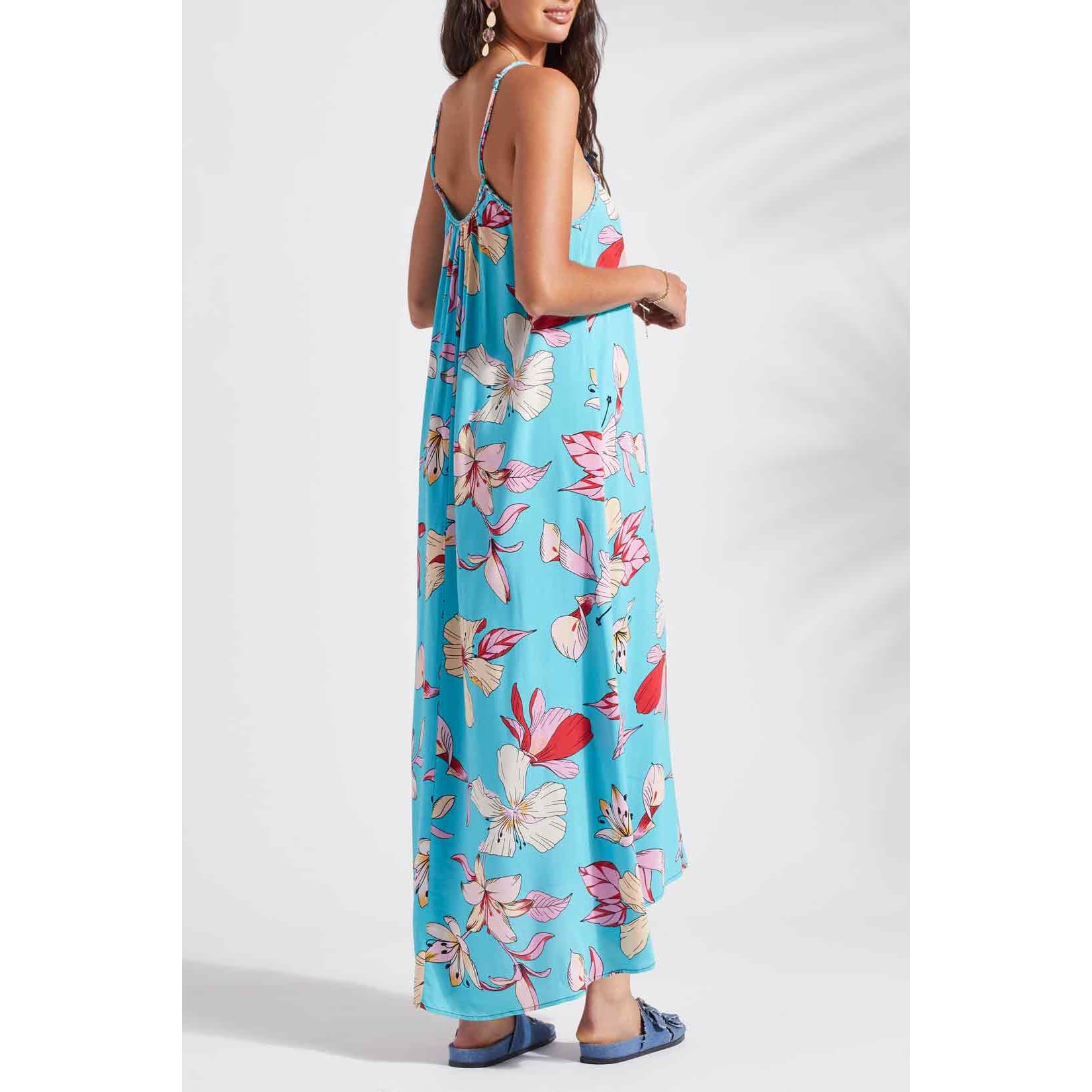Tribal - 1643XX 388 SLEEVELESS HIGH LOW DRESS Dresses