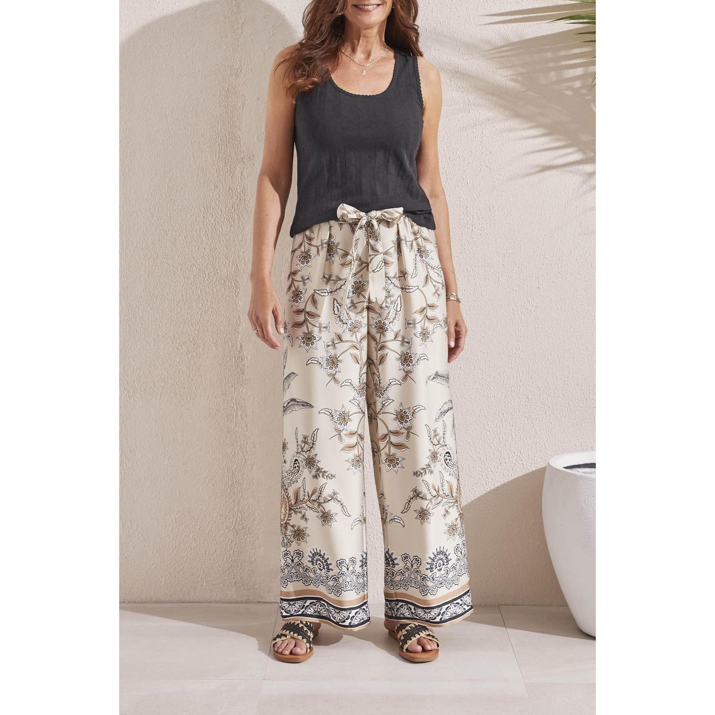 Tribal - 1784O - 3922 TANK TOP WITH PICOT EDGE TRIM Tops