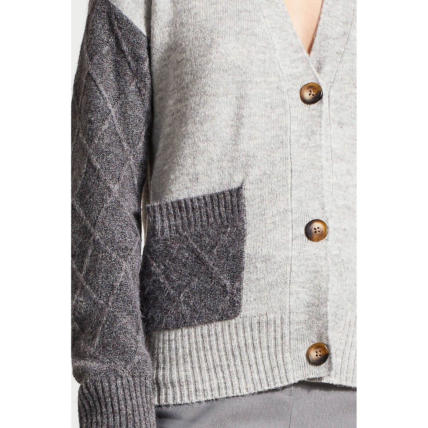 Tribal - 1969O-3166 LONG SLEEVE SWEATER CARDIGAN - Jackets and Coats