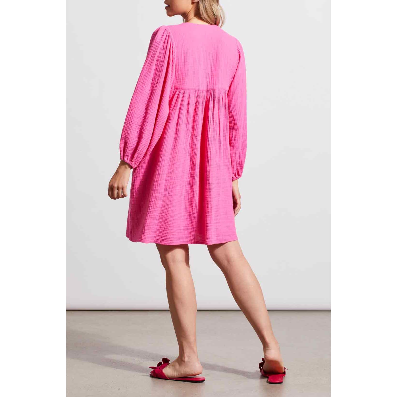 Tribal - 5344O-4555 3/4 PUFF SLEEVE DRESS Dresses