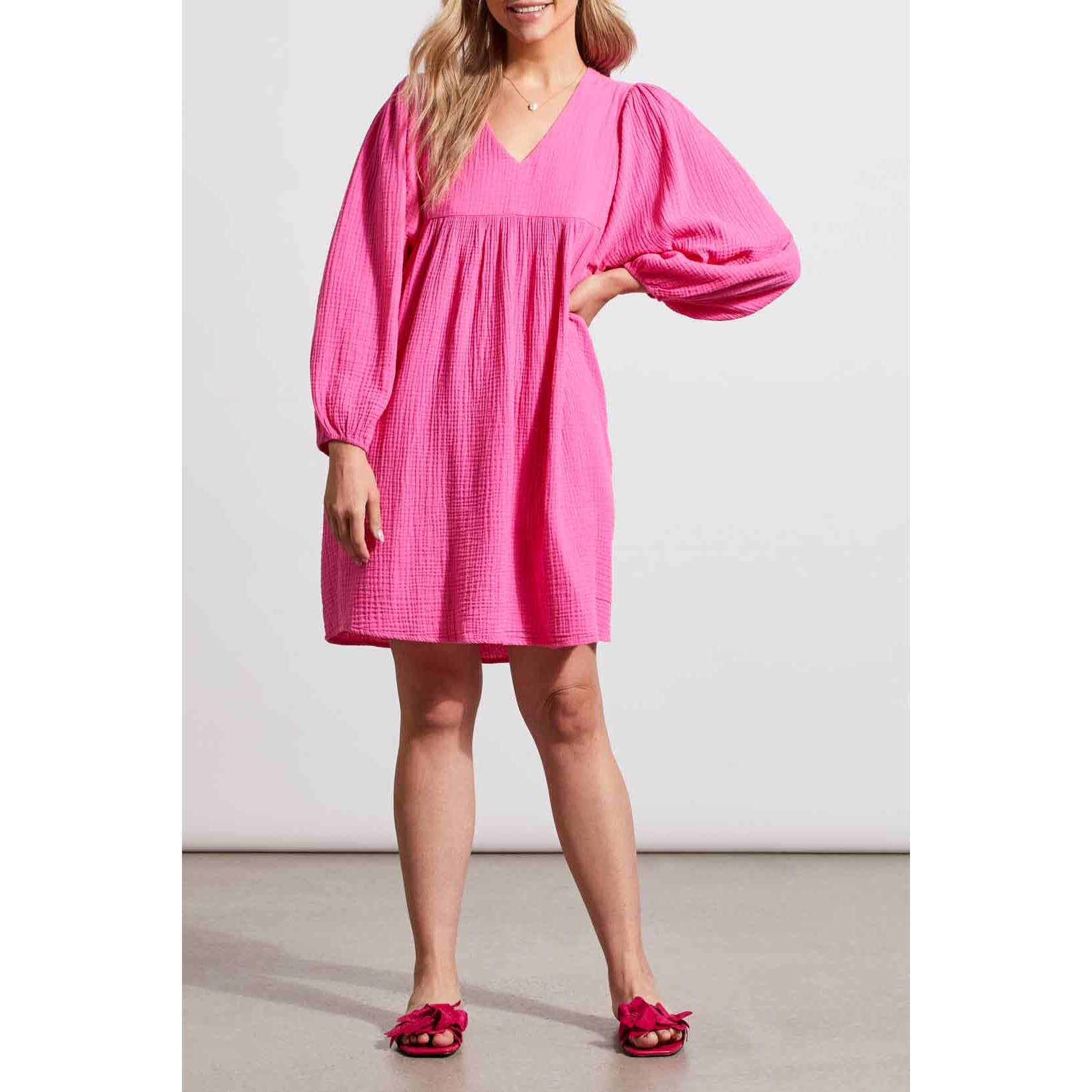 Tribal - 5344O-4555 3/4 PUFF SLEEVE DRESS Dresses