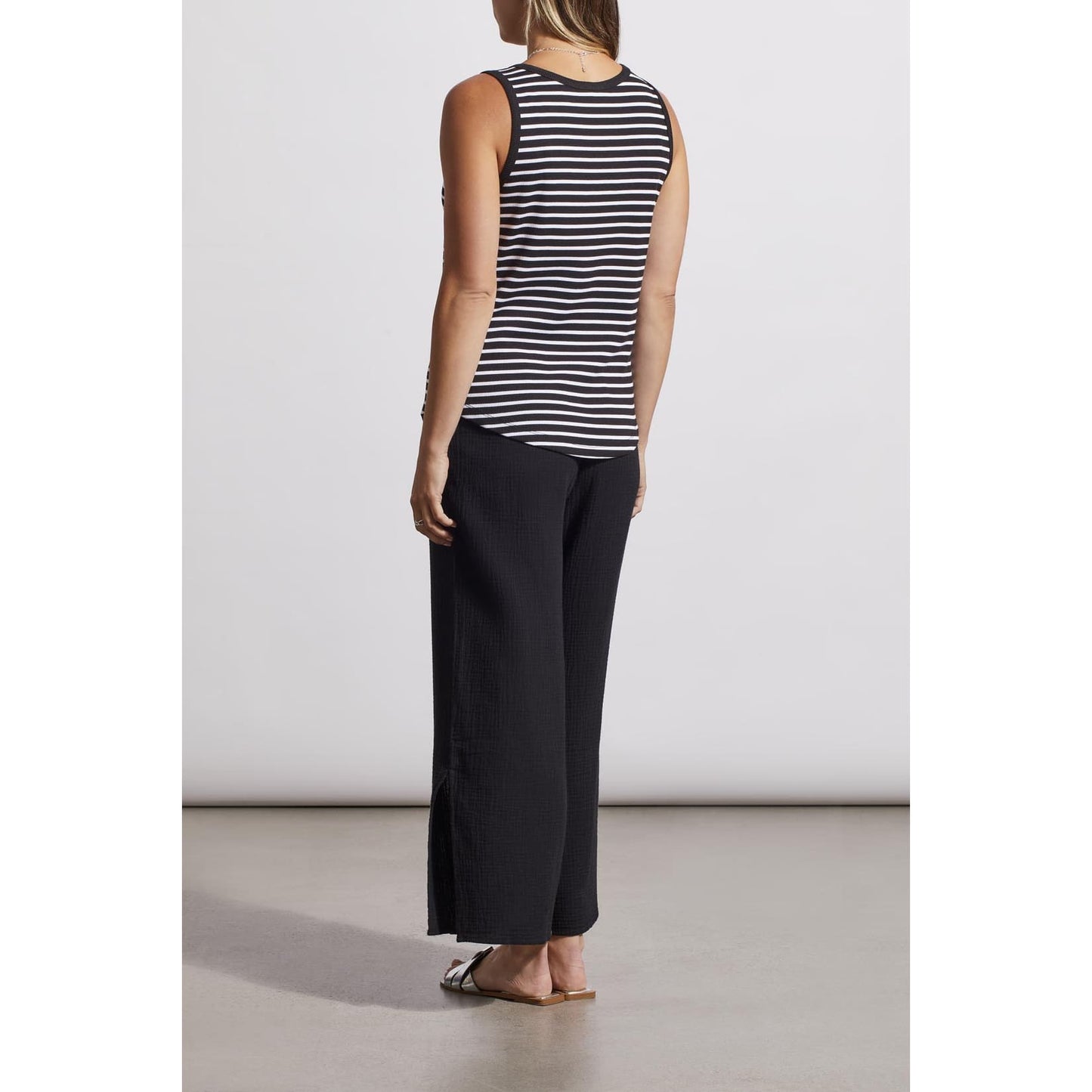 Tribal - 5361O - 4924 HENLEY TANK TOP WITH BUTTON Tops