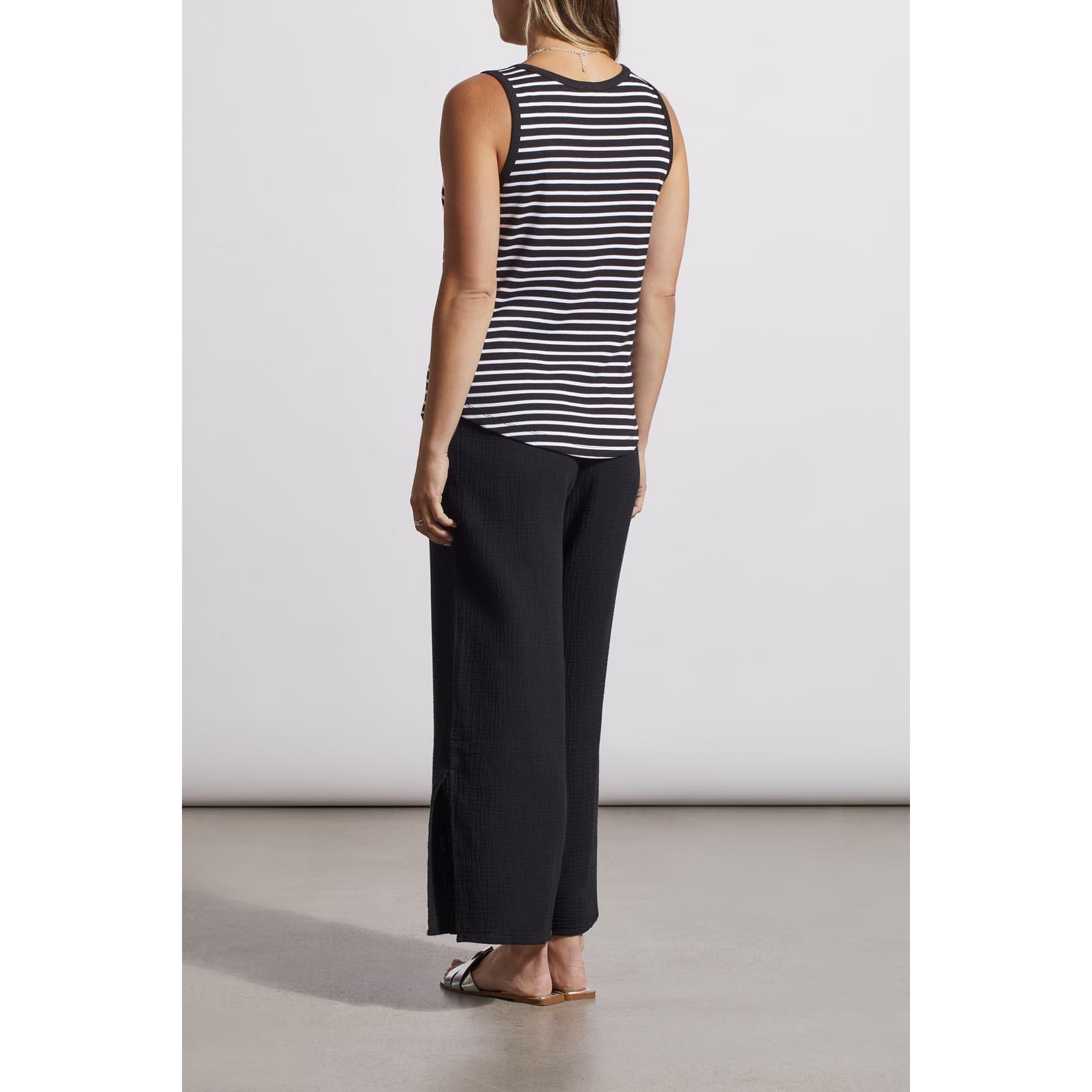 Tribal - 5361O - 4924 HENLEY TANK TOP WITH BUTTON Tops