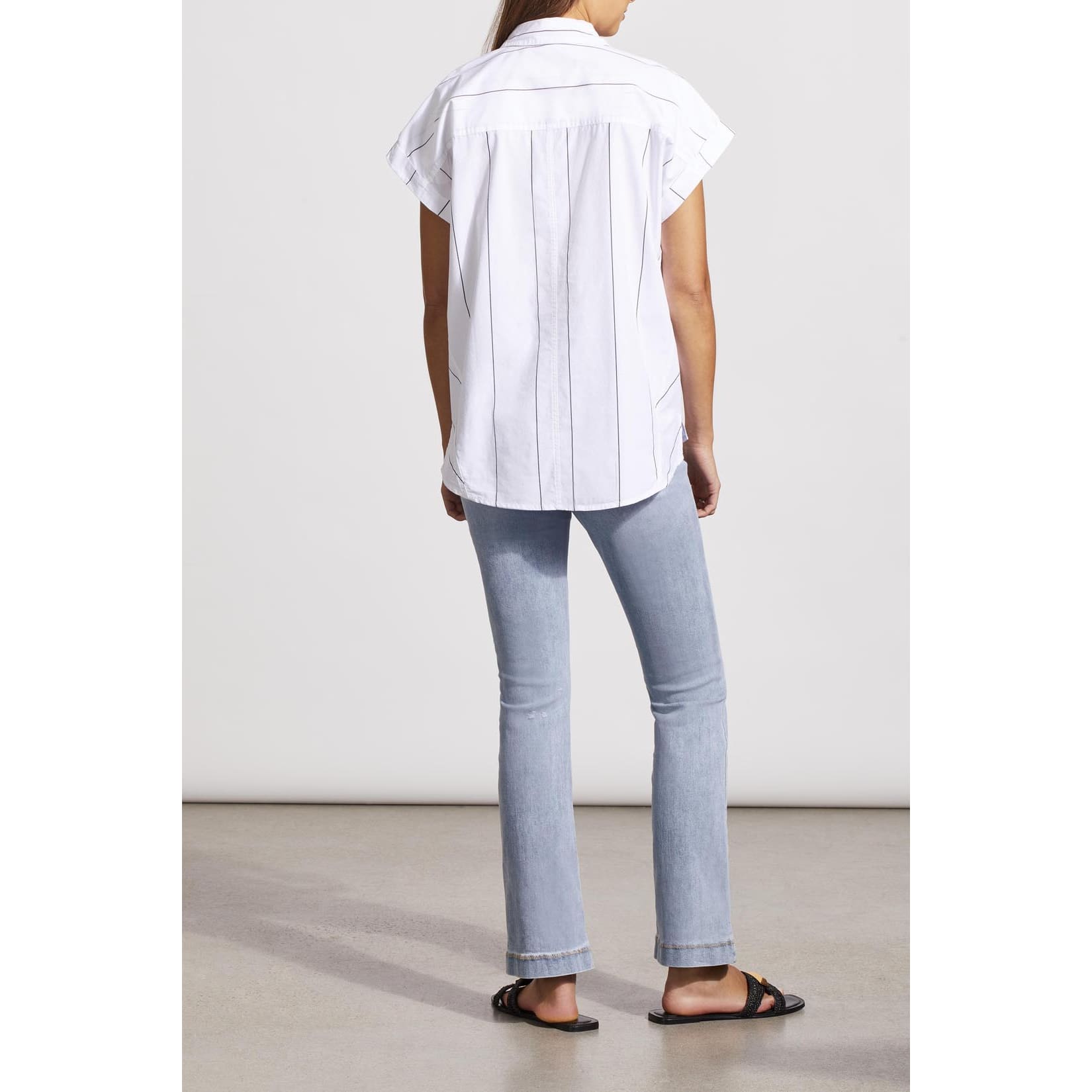 Tribal - 5508O - 4974 CAP SLEEVE SHIRT WITH CUT DETAILS Tops