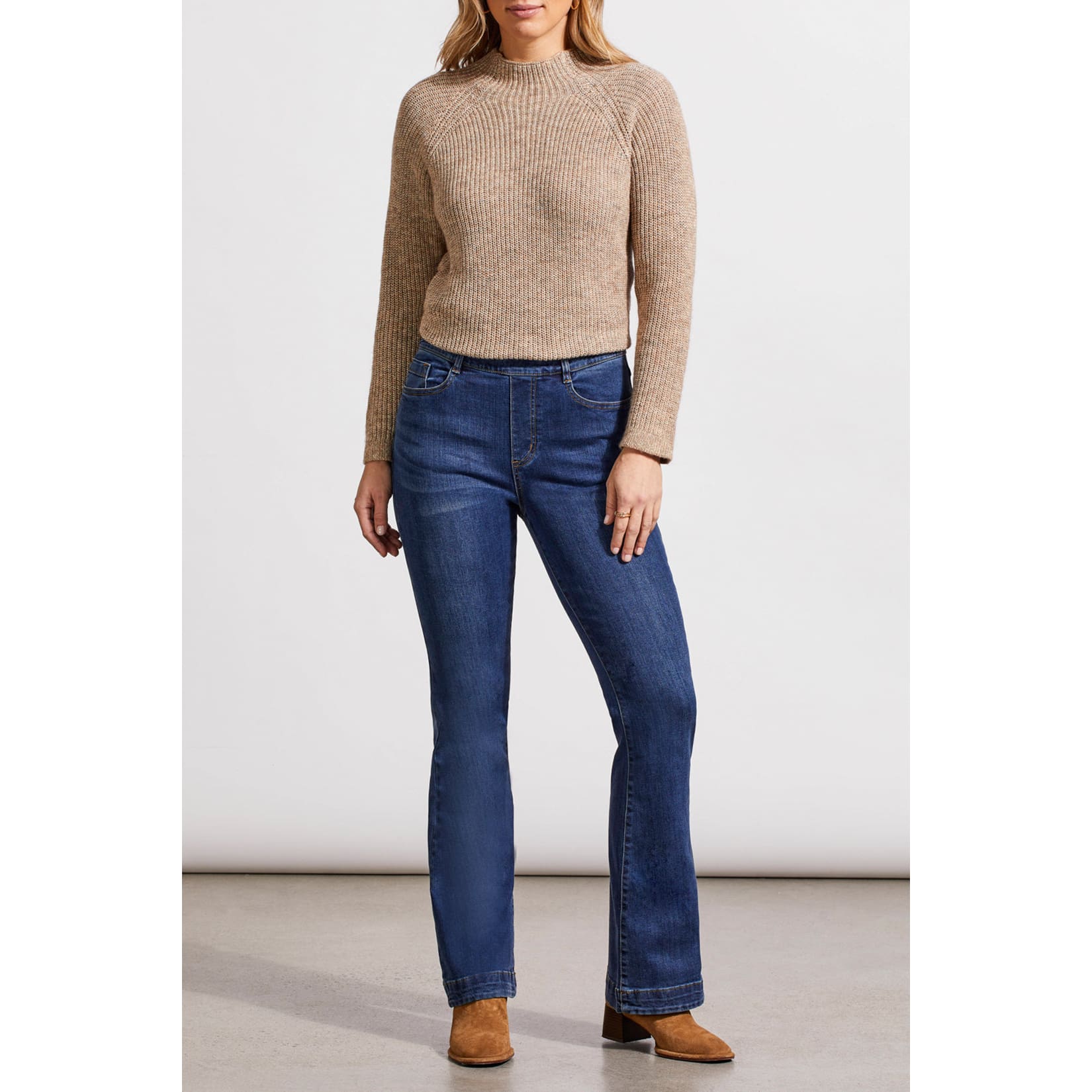Tribal - 5562O-2020 AUDREY PULL ON FLARE JEANS - Pants