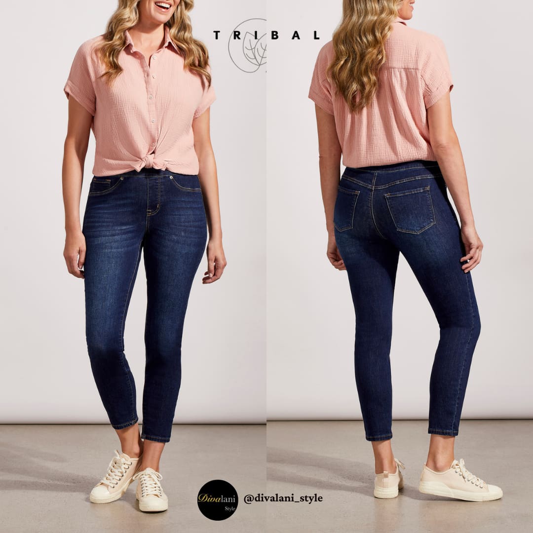 Tribal - 7570O-5050 ECO FRIENDLY PULL ON AUDREY Pants