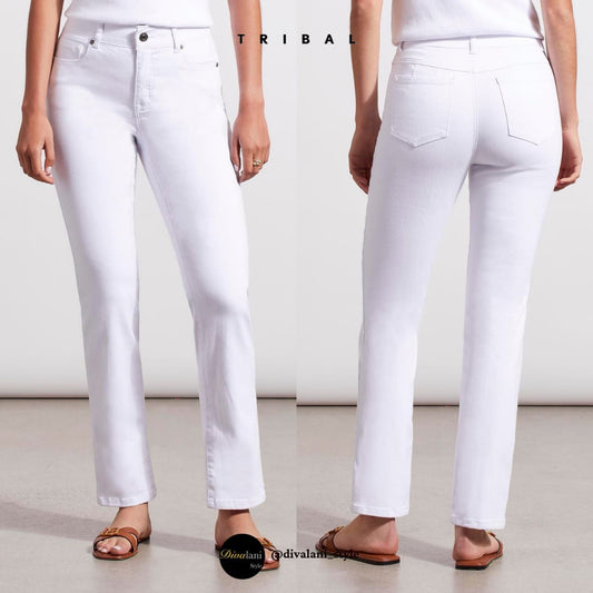 Tribal - 7572O - 5050W ECO FRIENDLY SOPHIA STRAIGHT LEG JEANS Pants