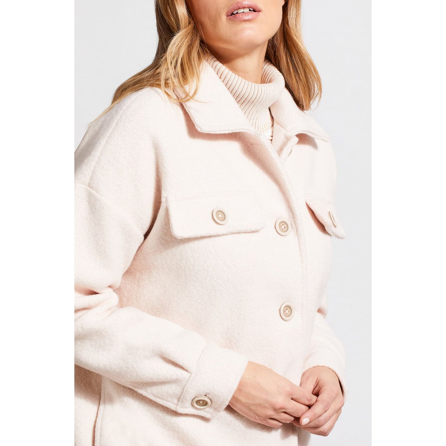 Tribal - 7909O-4856 BOILED WOOL JACKET WITH POCKETS - Jackets and Coats