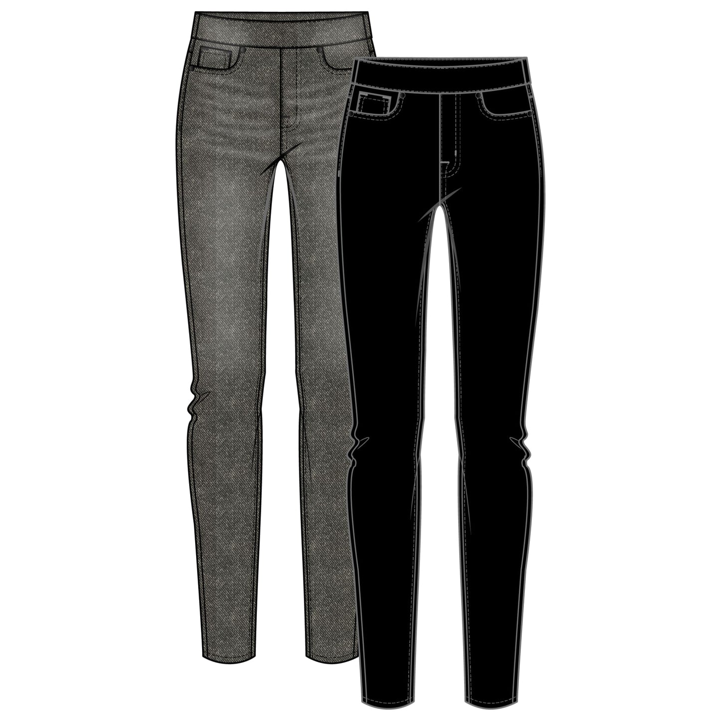 Tribal - 7987O-4901 AUDREY PULL ON ANKLE LEGGING - Pants