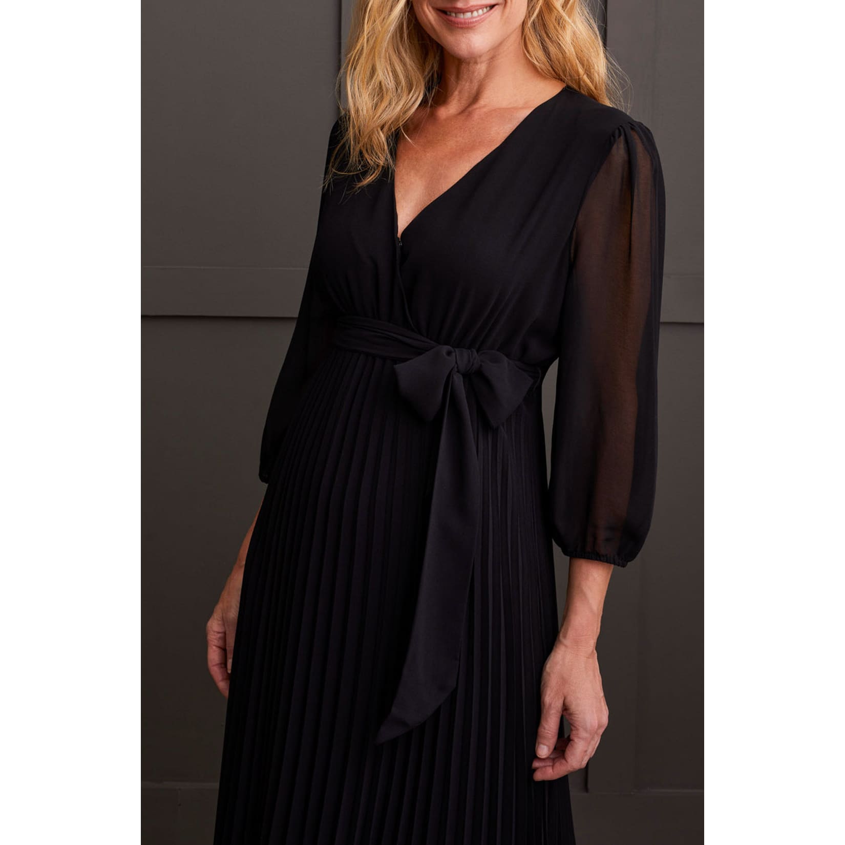 Tribal - 907O-3952 3/4 SLEEVE V-NECK DRESS - Dress