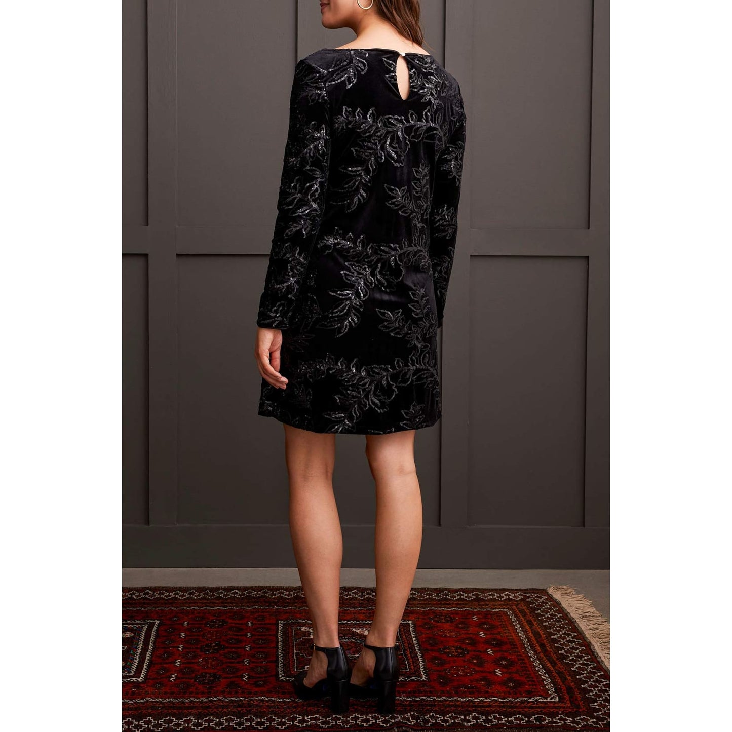 Tribal - 908O-5192 LONG SLEEVE LINED DRESS - Dress