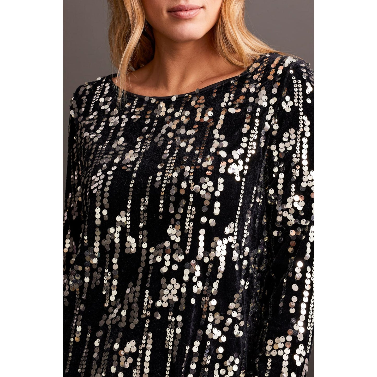 Tribal - 908O-5192 LONG SLEEVE LINED DRESS - Dress