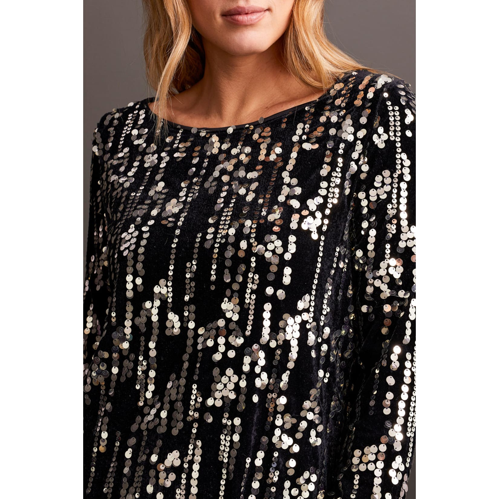 Tribal - 908O-5192 LONG SLEEVE LINED DRESS - Dress