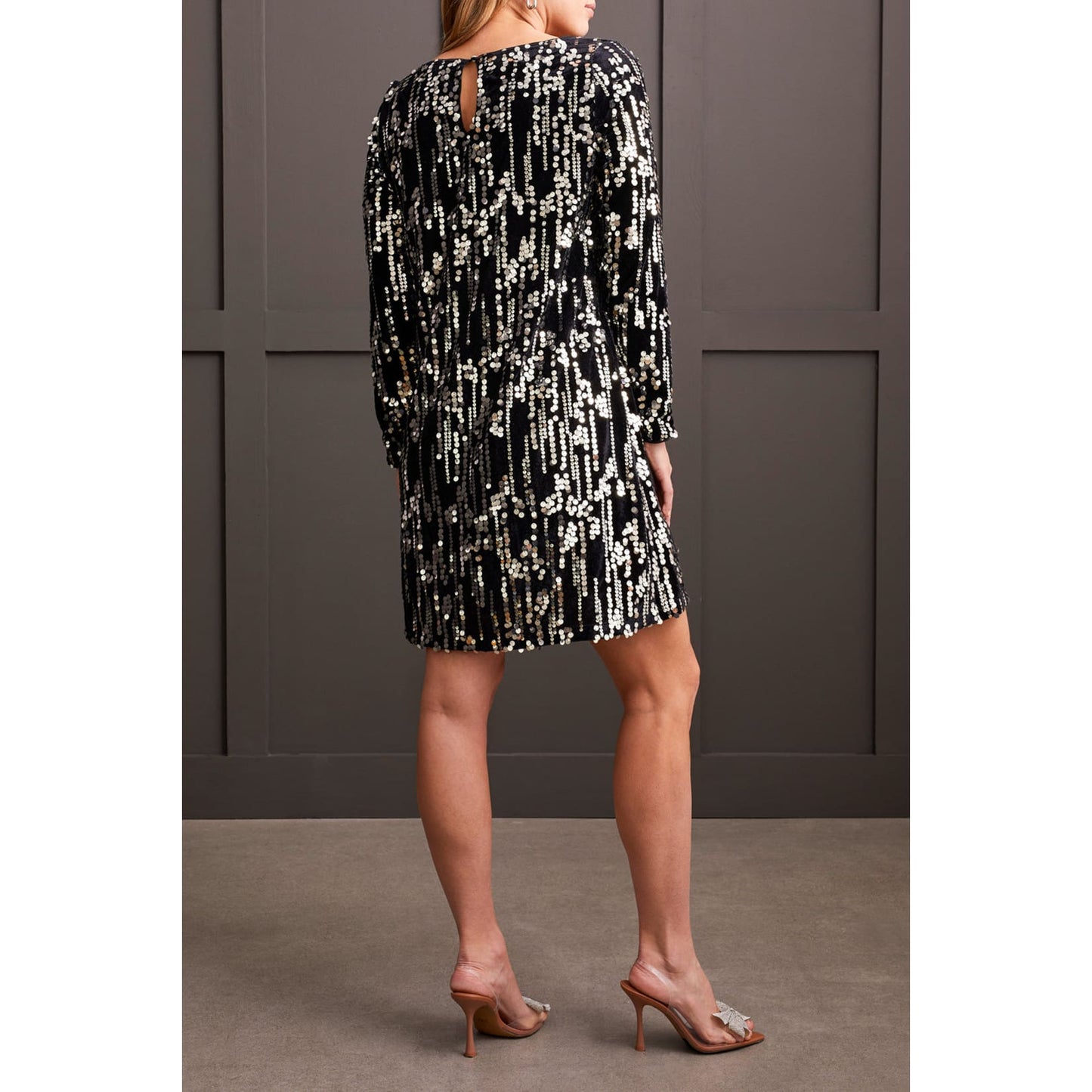 Tribal - 908O-5192 LONG SLEEVE LINED DRESS - Dress