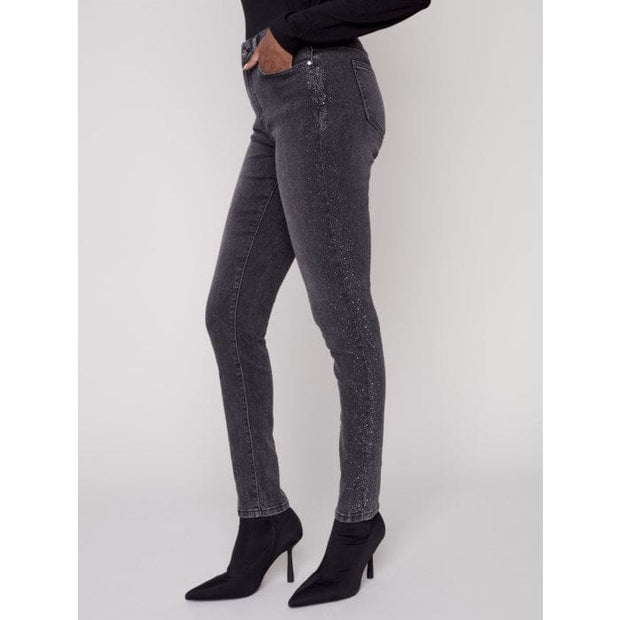 Charlie B - C5454 Stretch Skinny Leg Jeans Regular Rise Front Fly - Pants