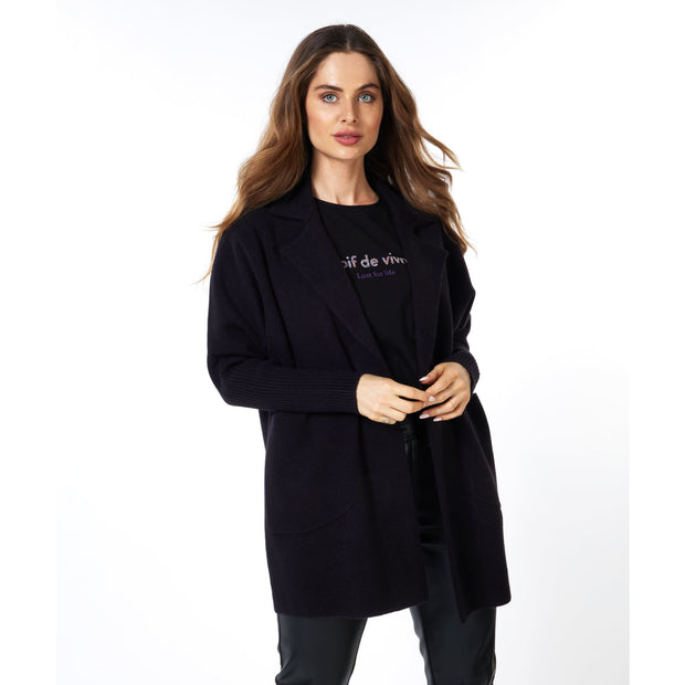 ESQUALO - F2307505 CARDIGAN BLAZER RIB SLVE - Jackets and Coats