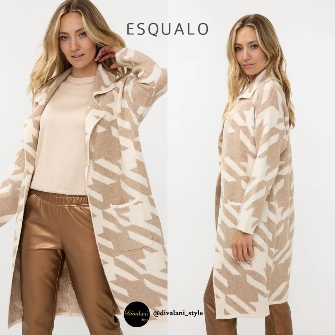 ESQUALO - F2418507 CARDIGAN JACQUARD - Jackets and Coats